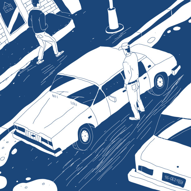 矢量插图的夜晚巷子在城市图片下载