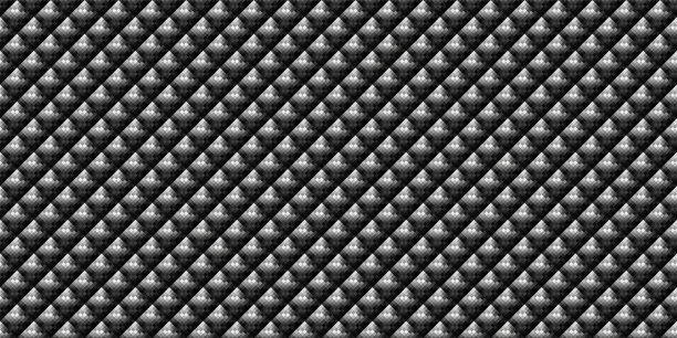 黑色像素马赛克抽象无缝几何网格背景图片下载