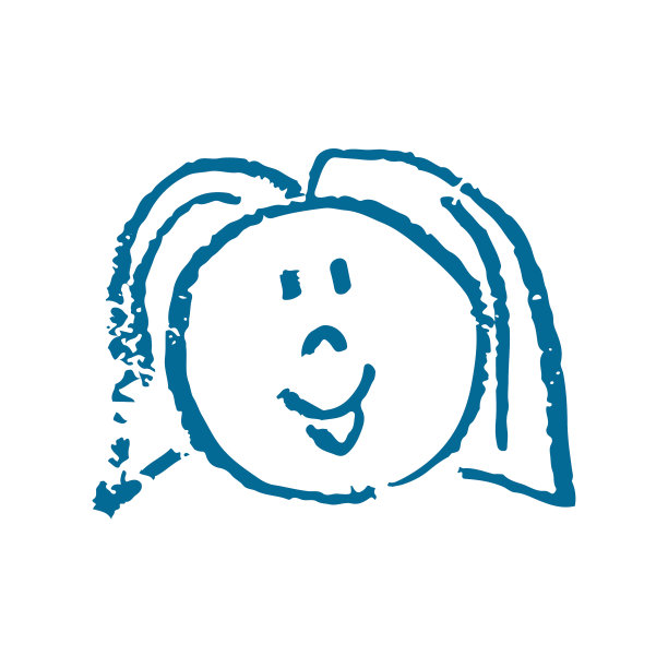 图标在手绘风格的蜡笔画图片下载