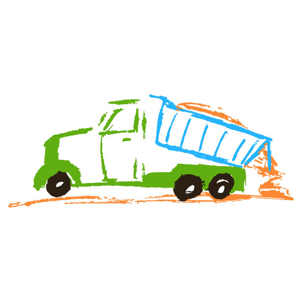 图标在手绘风格的蜡笔画图片下载