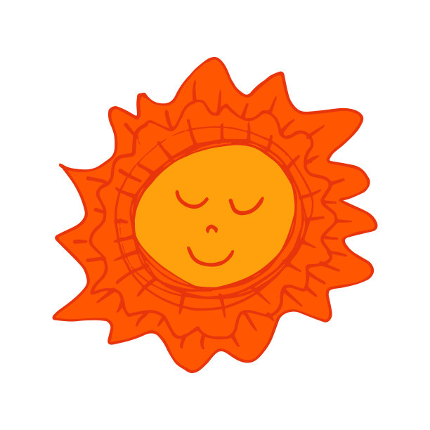 图标在手绘风格的蜡笔画图片下载