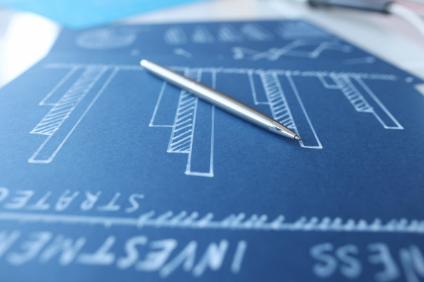 报告图表预测股票市场的财务利润增长图片下载