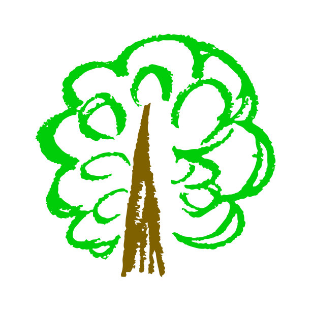 图标在手绘风格的蜡笔画图片下载