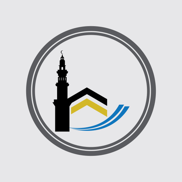 克尔白麦加符号标志设计模板图片下载