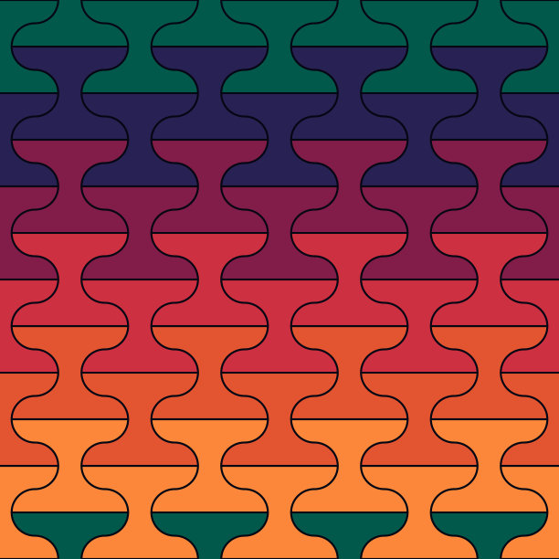 无缝模式。瓷砖装饰。东方装饰。重复哑铃的形状。瓷砖墙纸。马赛克图案。抽象的背景。民族数字设计。纺织印刷。几何图像。向量。图片下载