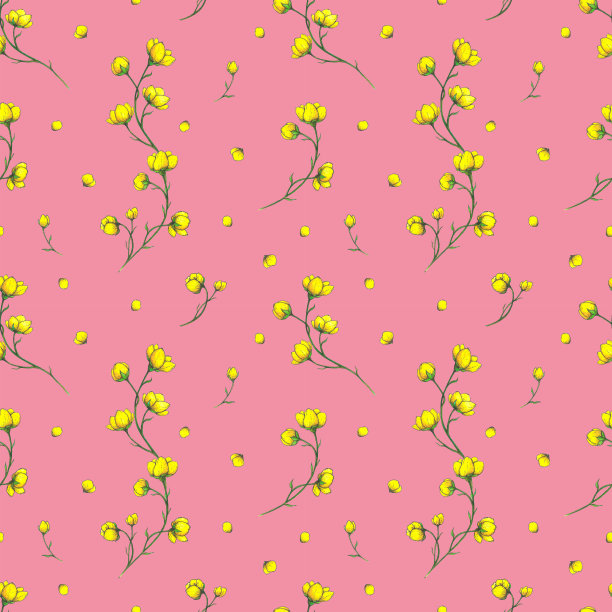 花卉无缝模式图片下载