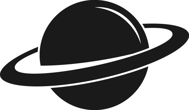 土星图标设计模板隔离图片下载