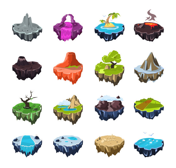 一组梦幻岛屿图片下载