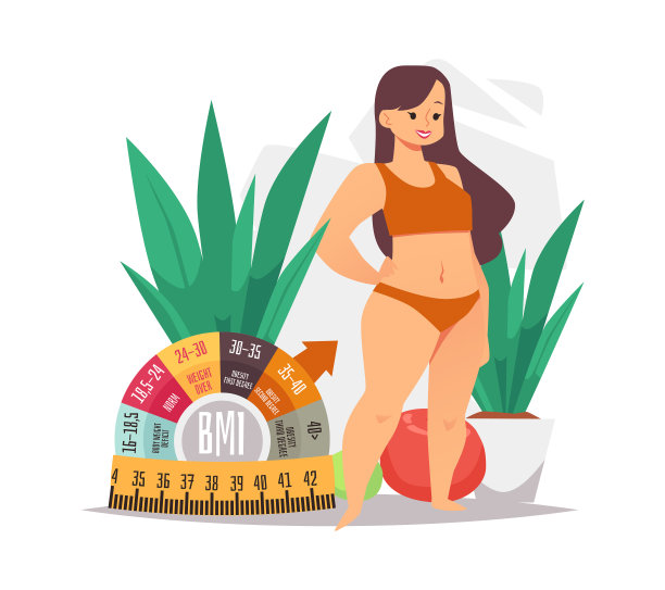 有超重或肥胖问题的妇女站着图片下载