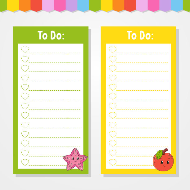 要做列表的孩子空模板图片下载