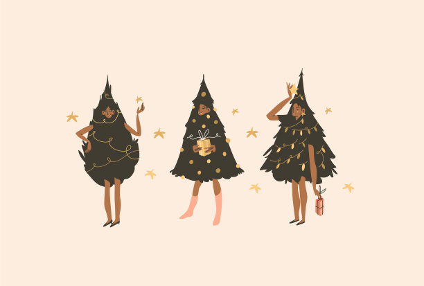 手绘抽象扁平股票现代图片下载