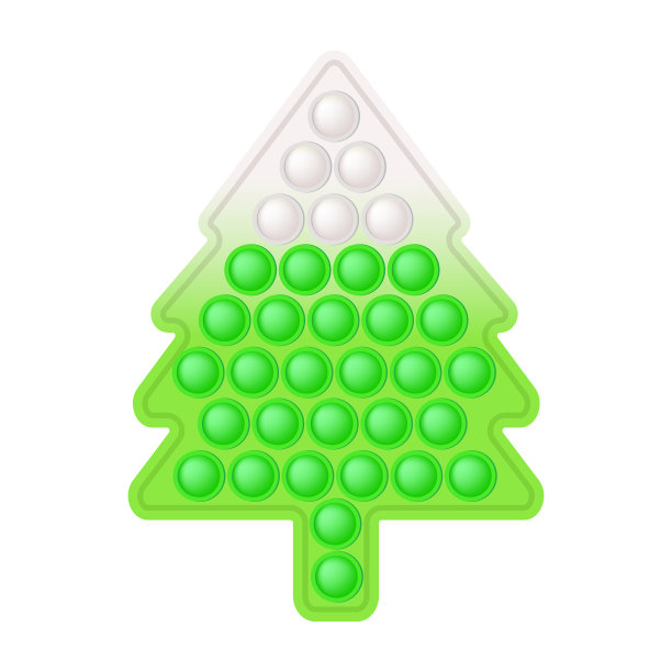 圣诞节popit时髦的烦躁玩具-假日冷杉图片下载