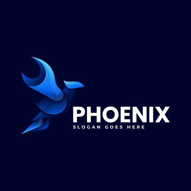 Logo凤凰渐变彩色风格图片下载