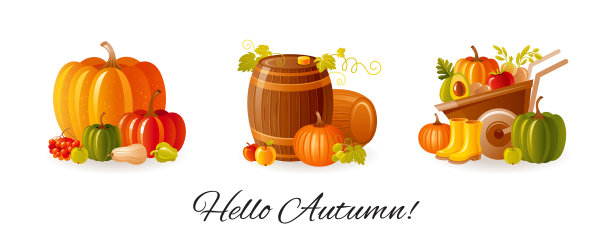 感恩节设秋秋卡通图片下载