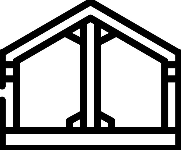 建筑金属框架线条图标图片下载