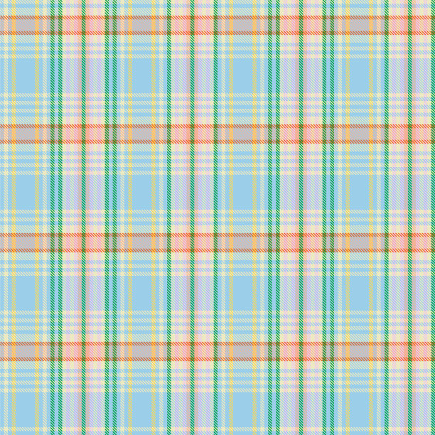 彩虹粉彩格纹无缝图案图片下载