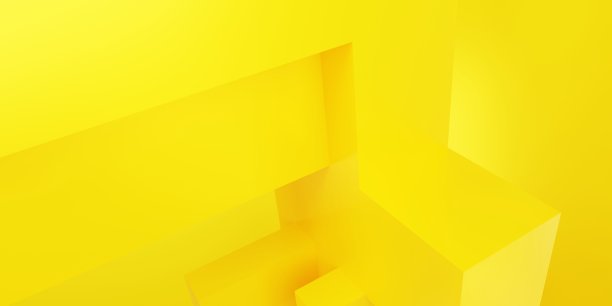 黄色抽象几何背景的三维渲染。场景广告，技术，展示，横幅，化妆品，时尚，体育，商业，元宇宙，网络。科幻小说插图。产品显示图片下载