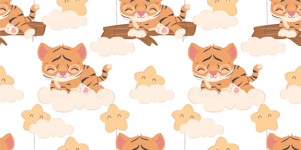 老虎无缝模式图片下载