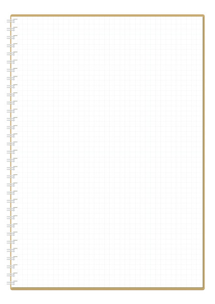 A4垂直格式笔记本的插图。“坐标纸”图片下载