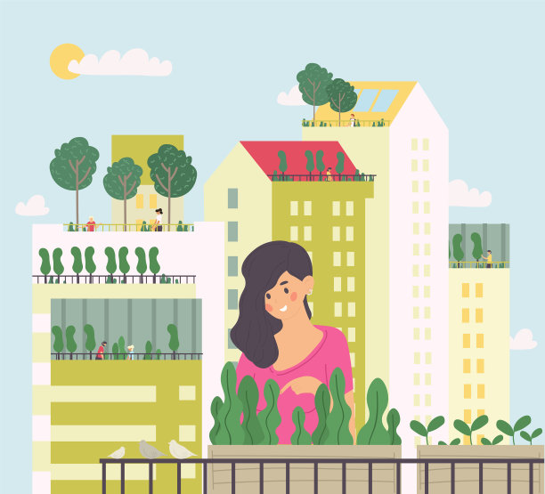 城市园艺的概念图片下载