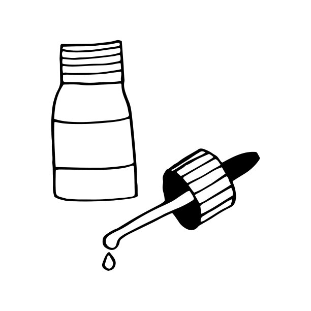 滴管瓶装手绘水滴图片下载