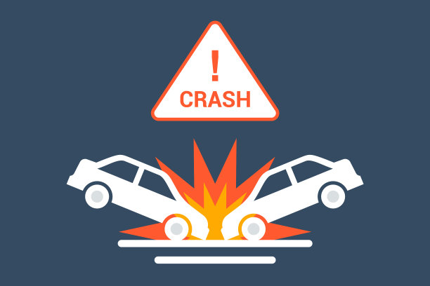 道路上的汽车碰撞图标图片下载