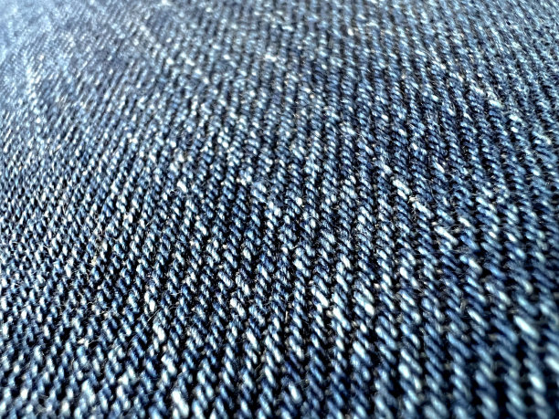 蓝色牛仔裤的宏观图像。图片下载