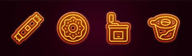 定线糖棒包甜甜圈手工咖啡图片下载