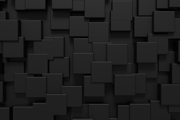 现代瓷砖墙。黑暗背景设计。3 d渲染。图片下载