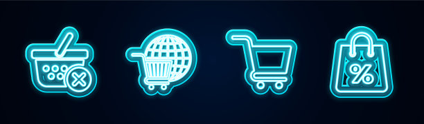 定线移除购物篮购物车图片下载