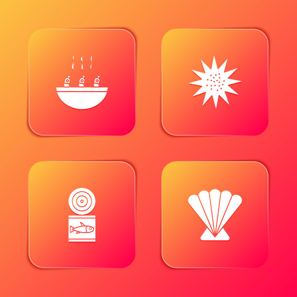 集汤虾仁海胆鱼罐头和图片下载