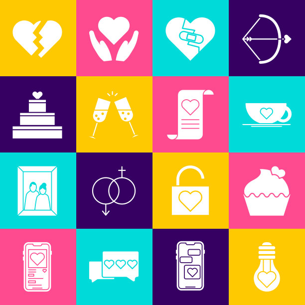 在灯泡婚礼蛋糕上镶嵌心形图片下载