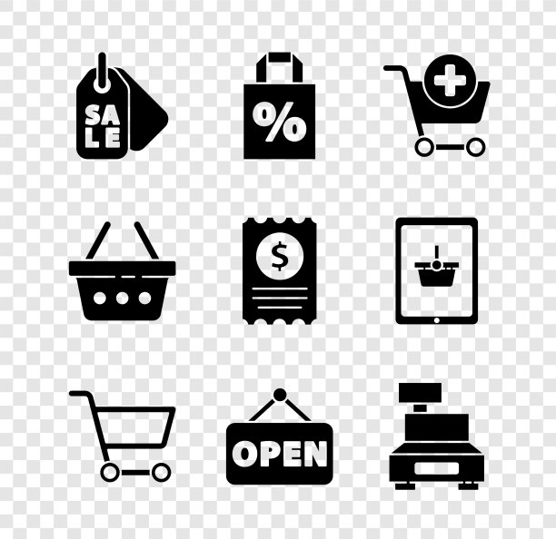 用购物袋百分比设定价格标签图片下载