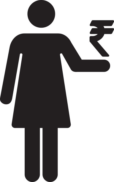 卢比符号用女性符号表示货币符号图片下载