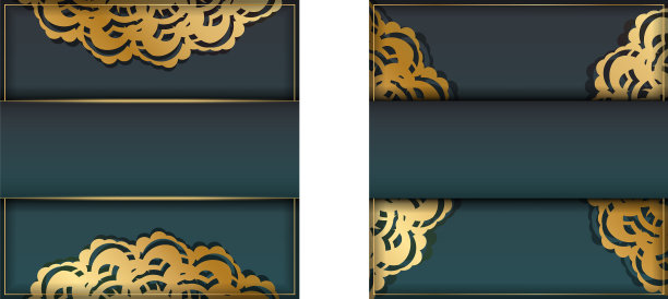 梯度绿色梯度传单模板与图片下载