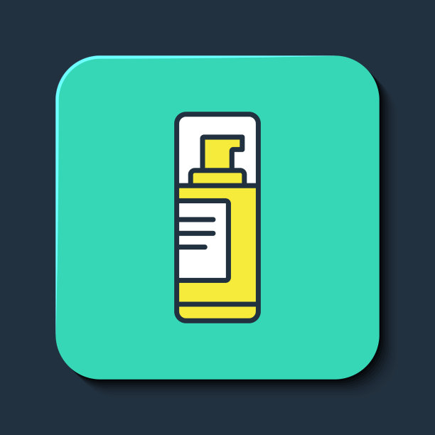 填充轮廓剃须凝胶泡沫图标孤立上图片下载