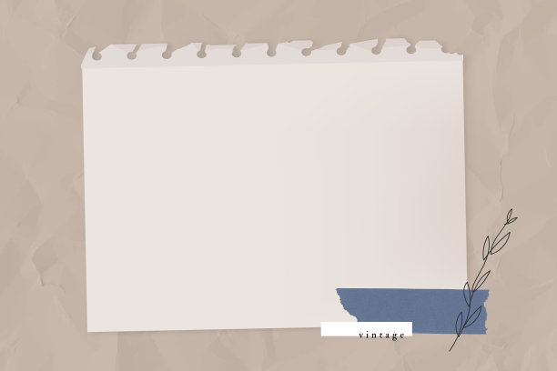 空白撕破纸与wasi磁带模板图片下载