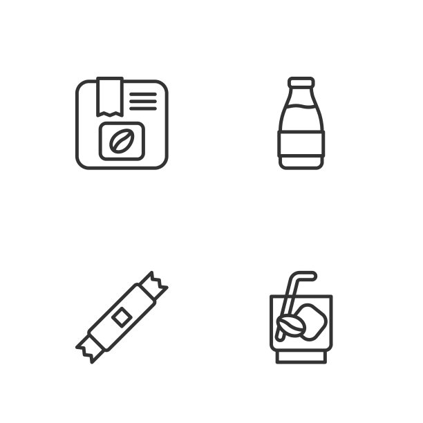 固定线浓缩汤力咖啡糖棒图片下载