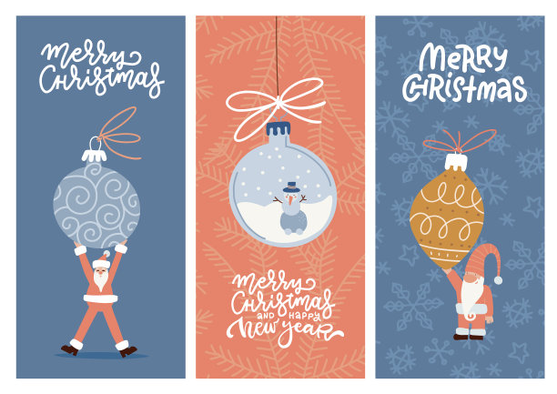 圣诞快乐贺卡设计收藏图片下载