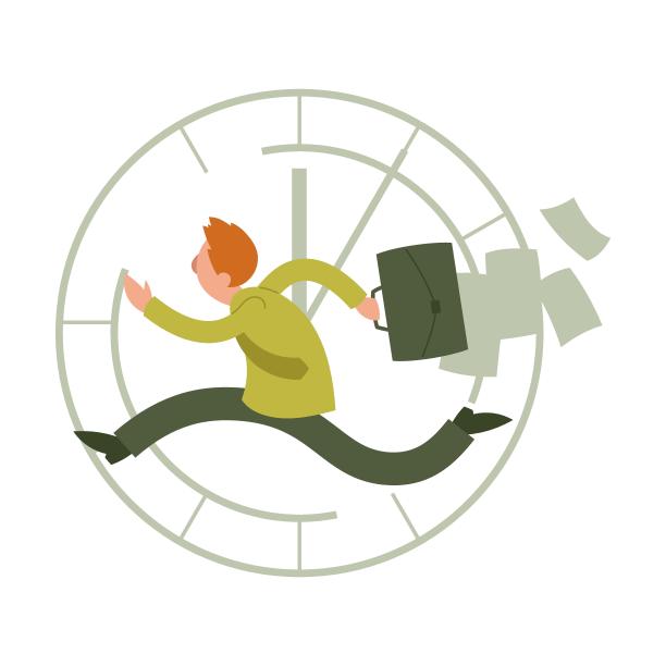 人在轮子上奔跑。松鼠在轮子上工作。卡通向量图片下载