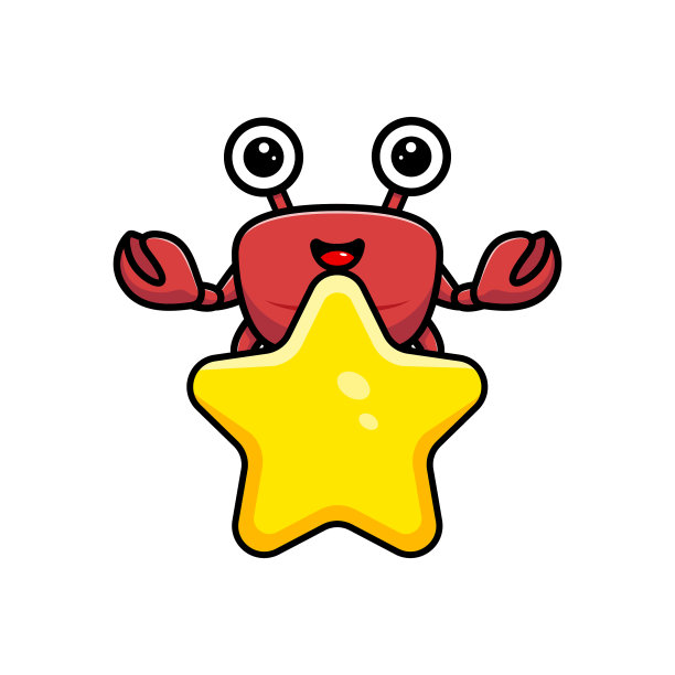 可爱的螃蟹角色背后的明星图片下载