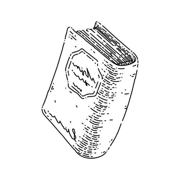 书近素描手绘矢量图片下载