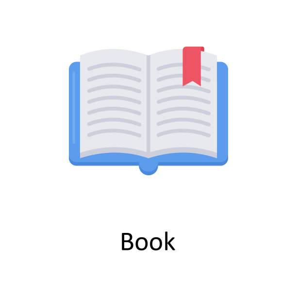 书矢量平面图标网页孤立的白底EPS 10文件图片下载