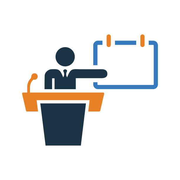 演示，演讲，谈话图标。简单的可编辑矢量插图。图片下载