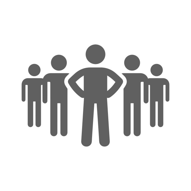 候选人、小组、团队图标。灰色的矢量图形。图片下载