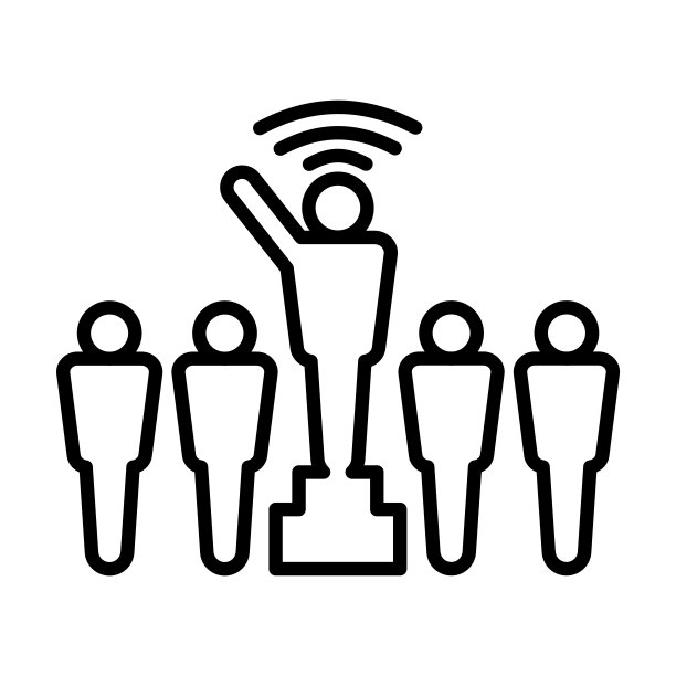 领导力线性图标图片下载