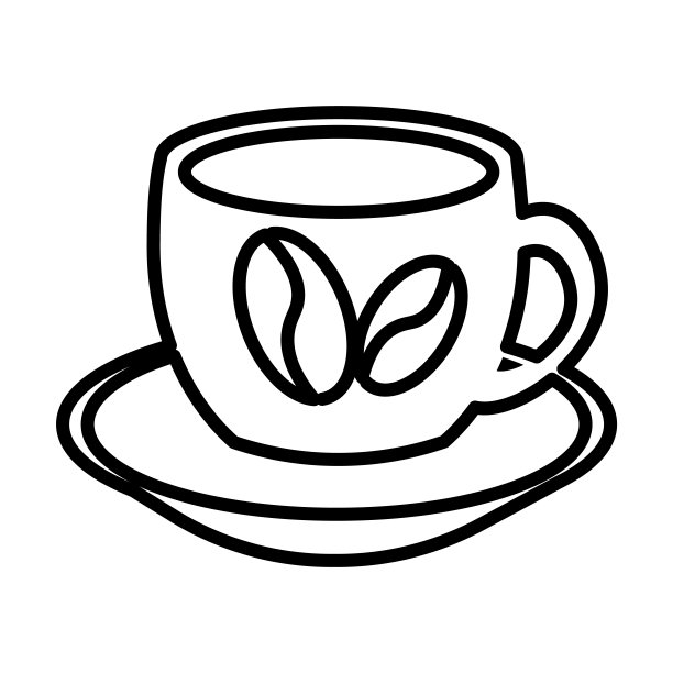 咖啡馆图标。瘦线性咖啡馆轮廓图标孤立在白色背景。直线矢量咖啡馆标志，网页和移动的符号。图片下载