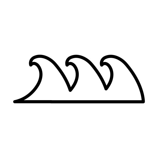 海洋图标。薄线性海洋轮廓图标孤立在白色背景。直线矢量海洋符号，网页和移动的符号。图片下载