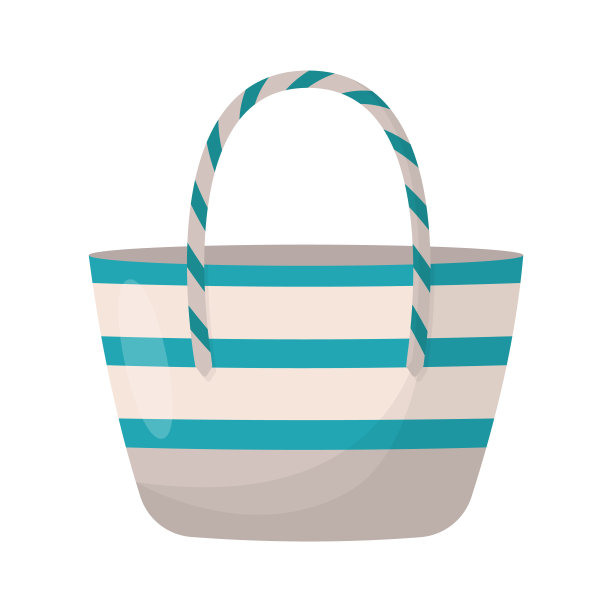 五彩缤纷的女性夏日包包。五彩缤纷的女性购物袋图片下载