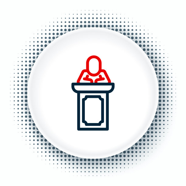 线上拍卖拍卖师销售图标孤立上图片下载